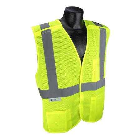 Radians Sv4X Economy Mesh X-Back Type R Class 2 Breakaway Safety Vest, 3Xl SV4X-2VGM-3X